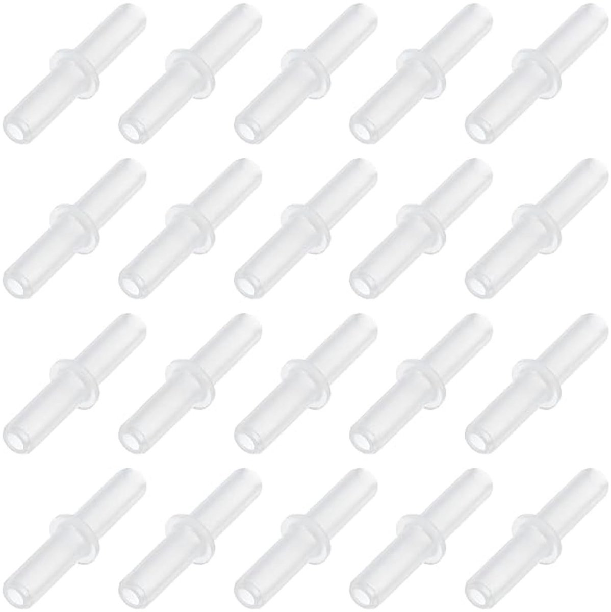 Luchtklep connectoren voor aquaria - 100 stuks, plastic, 4 mm