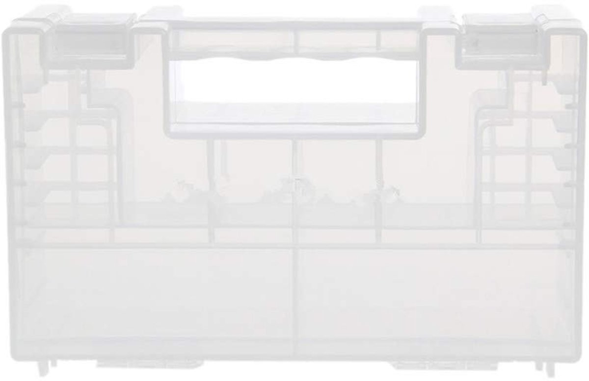 Plastic Batterijen Organizer - Transparant Wit