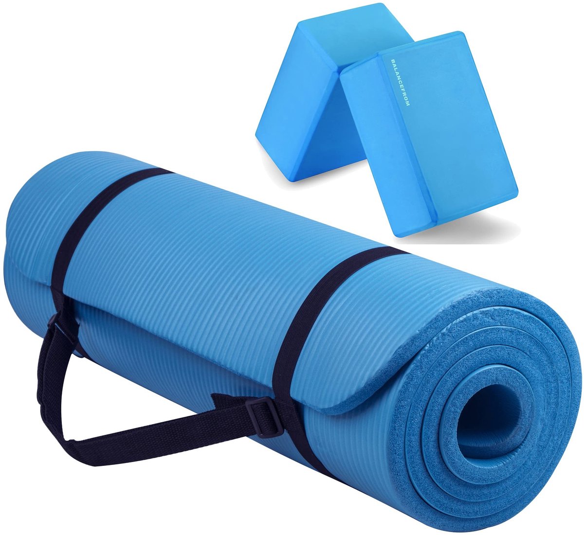 Multifunctionele Yoga Mat - Extra Dikte - Blauw