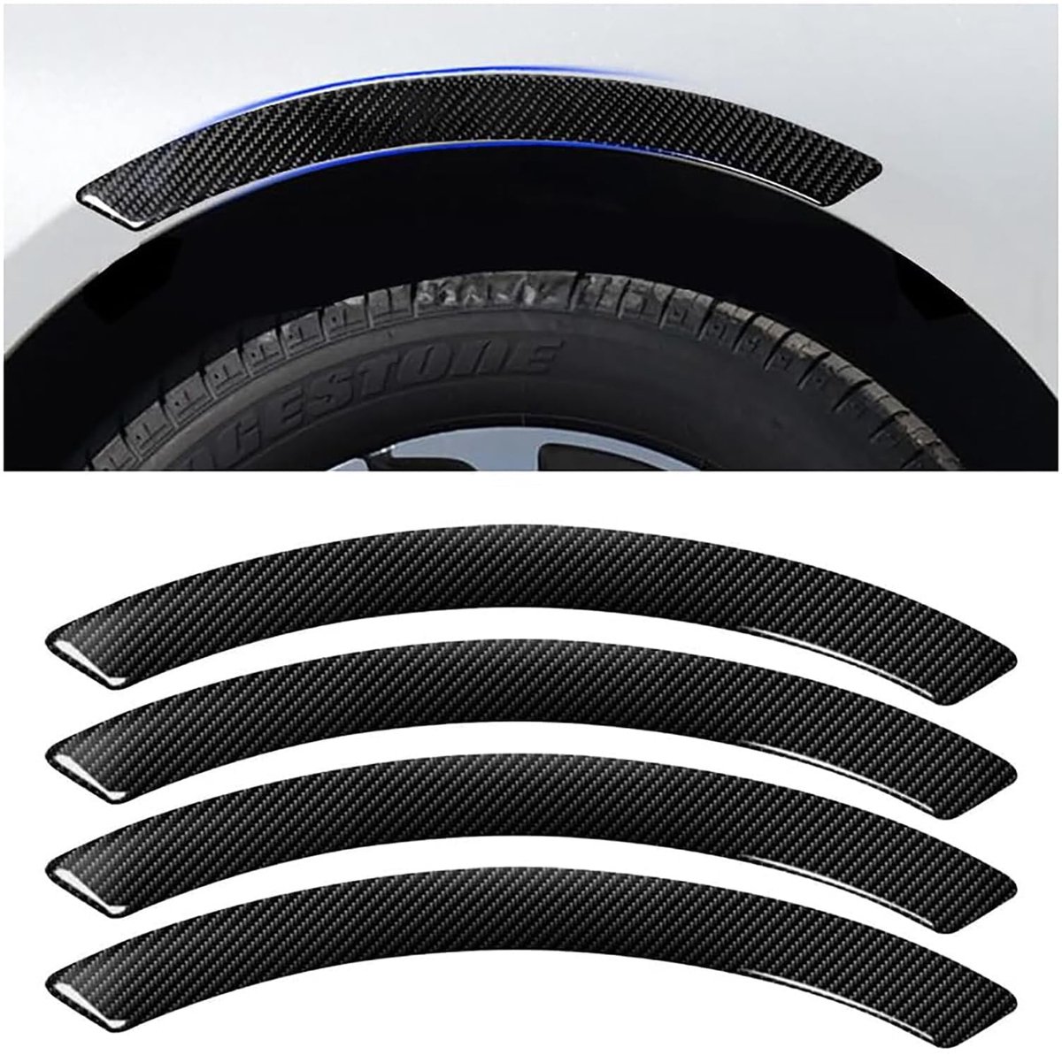 Wielkast Beschermstrip - Koolstofvezel - Voor MG MG3 Full Hybrid 2024 2025