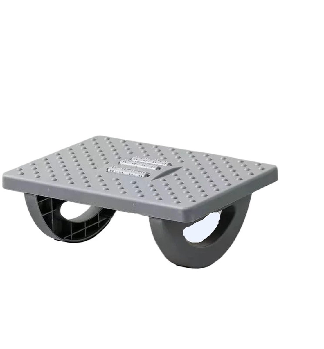 Ergonomische voetsteun onder bureau - Draagbare massagerollen donkergrijs