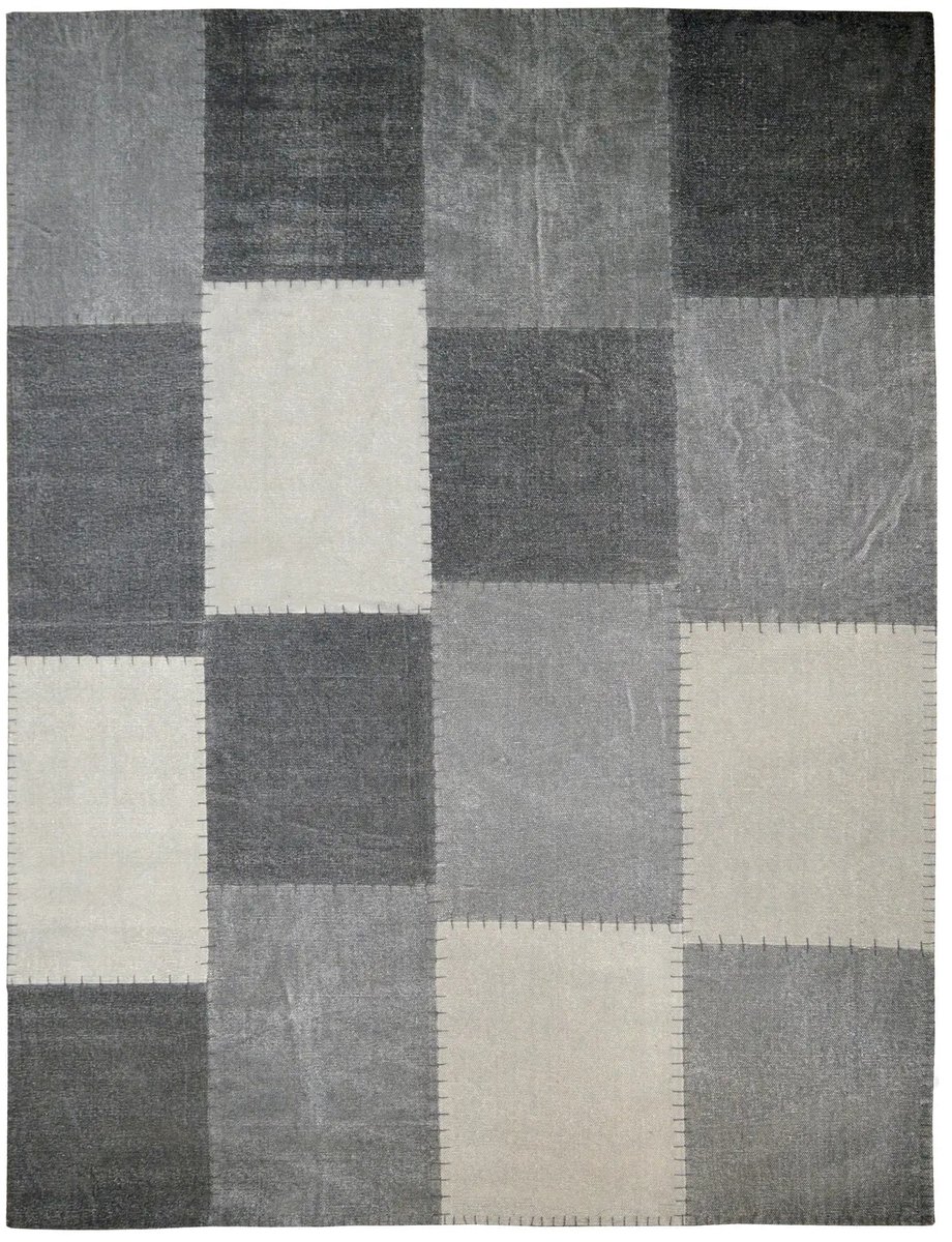 Dutch XXL Retro Vloerkleed | Tapijt | Lyrical | Patchwork | Multi/Grijs | 80x150 cm Multi / Grijs