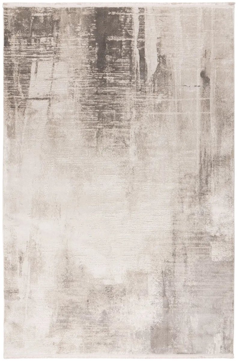 Dutch XXL Laagpolig Vloerkleed | Tapijt | Modena | Abstract | Zilver | 200x290 cm