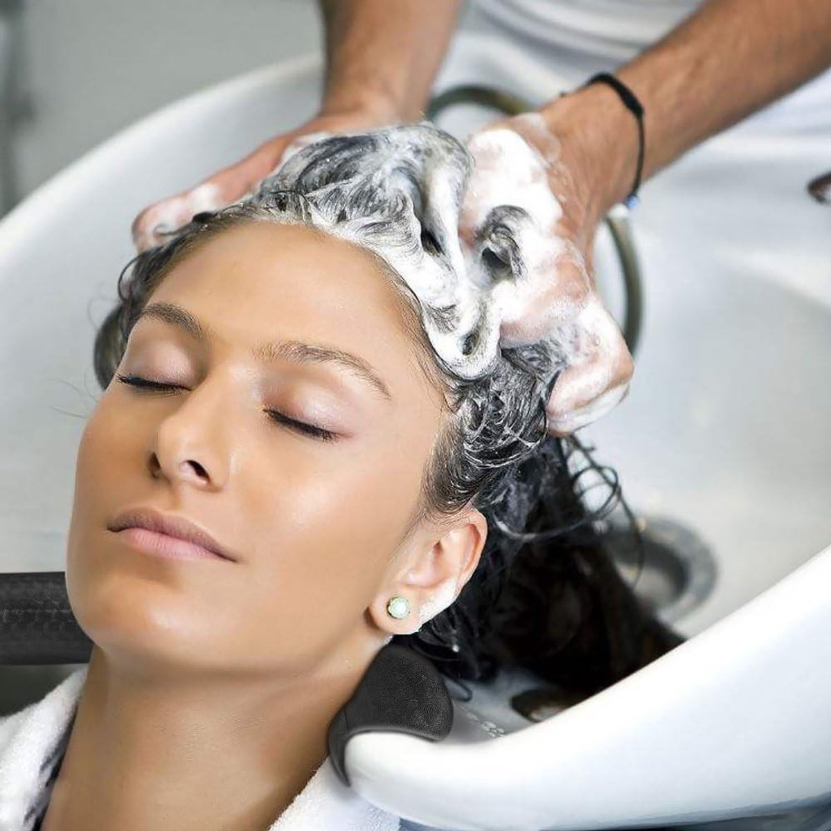 Zacht Neopreen Kussen voor Haarwassen, Ergonomisch Neksteun Kussen voor Kappers en Thuisgebruik