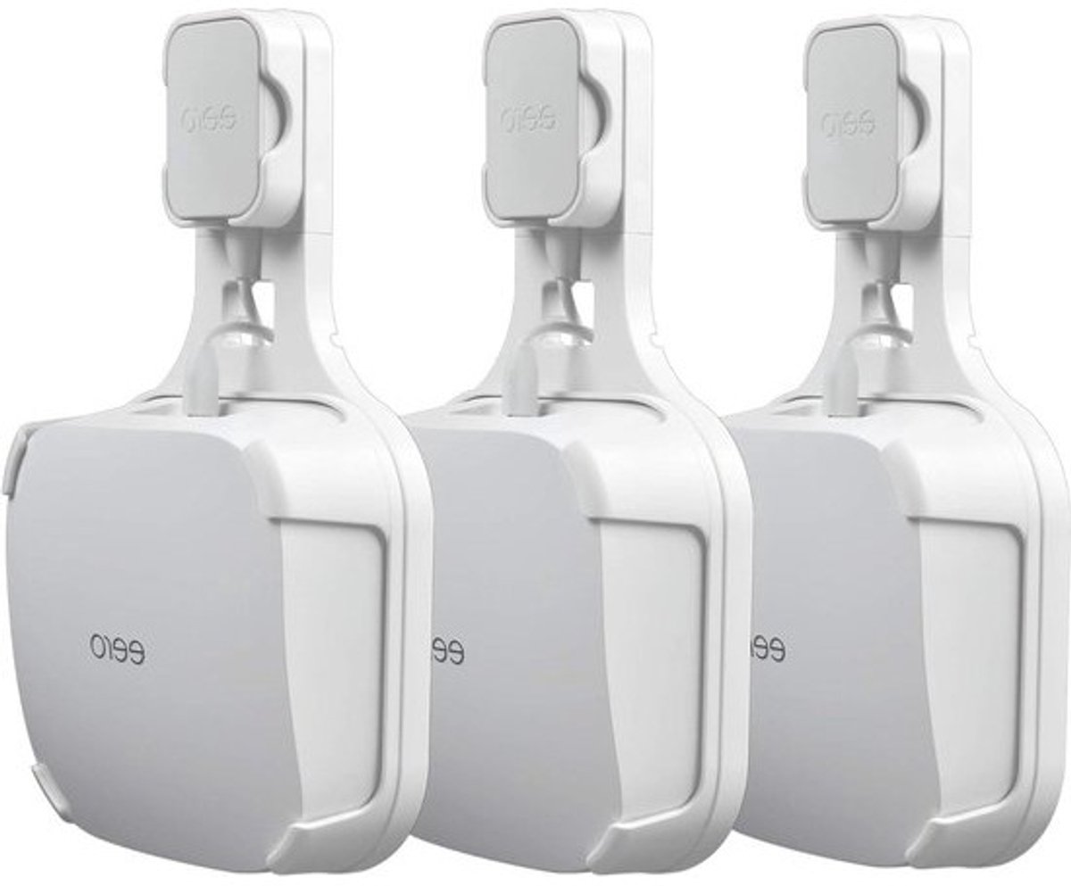 Wandhouder WiFi Systeem - Router Houder - Netwerk Organiseren - Schroefloze Installatie - 3 stuks - Wit
