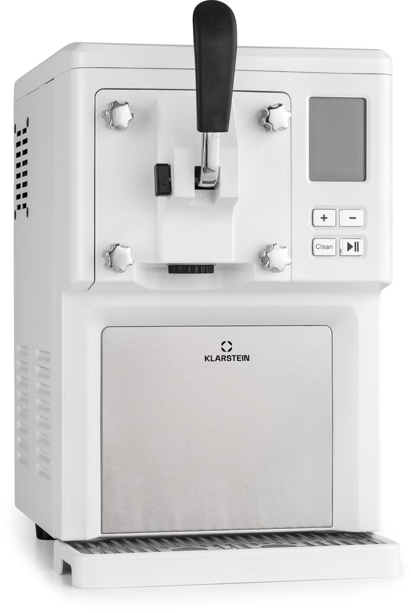 Bol.com Klarstein Sweet Sundae softijsmachine – zelfkoelende compressor, zonder voorvriezen, 1,5 l, koelhoudfunctie, digitale ti... aanbieding