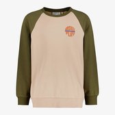 Name It Vildar jongens sweater beige groen - Maat 134/140