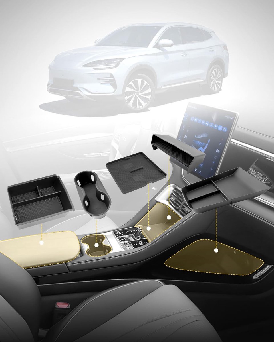 Solidchoice - Center Console Opbergbox voor Auto, Geschikt voor Diverse Modellen