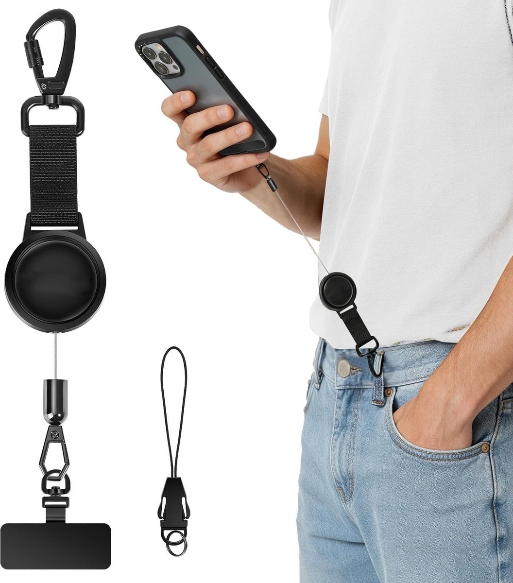 Solidchoice - Anti-Diefstal Telefoonpolsband met Veiligheidskarabijnhaak