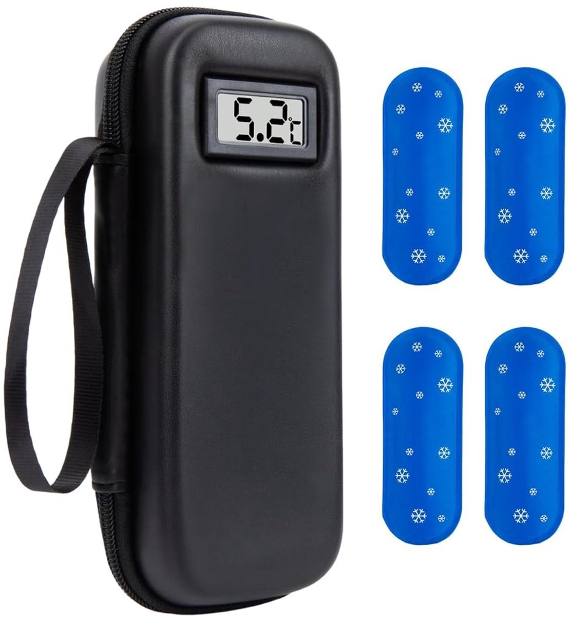 Solidchoice - Insuline Draagtas met Temperatuurweergave