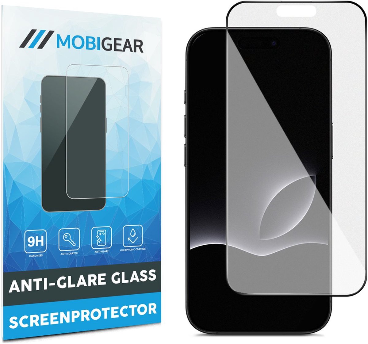 Mobigear Screenprotector geschikt voor Apple iPhone 18 Pro Glazen | Mobigear Premium Screenprotector Anti-Glare - Case Friendly - Zwart