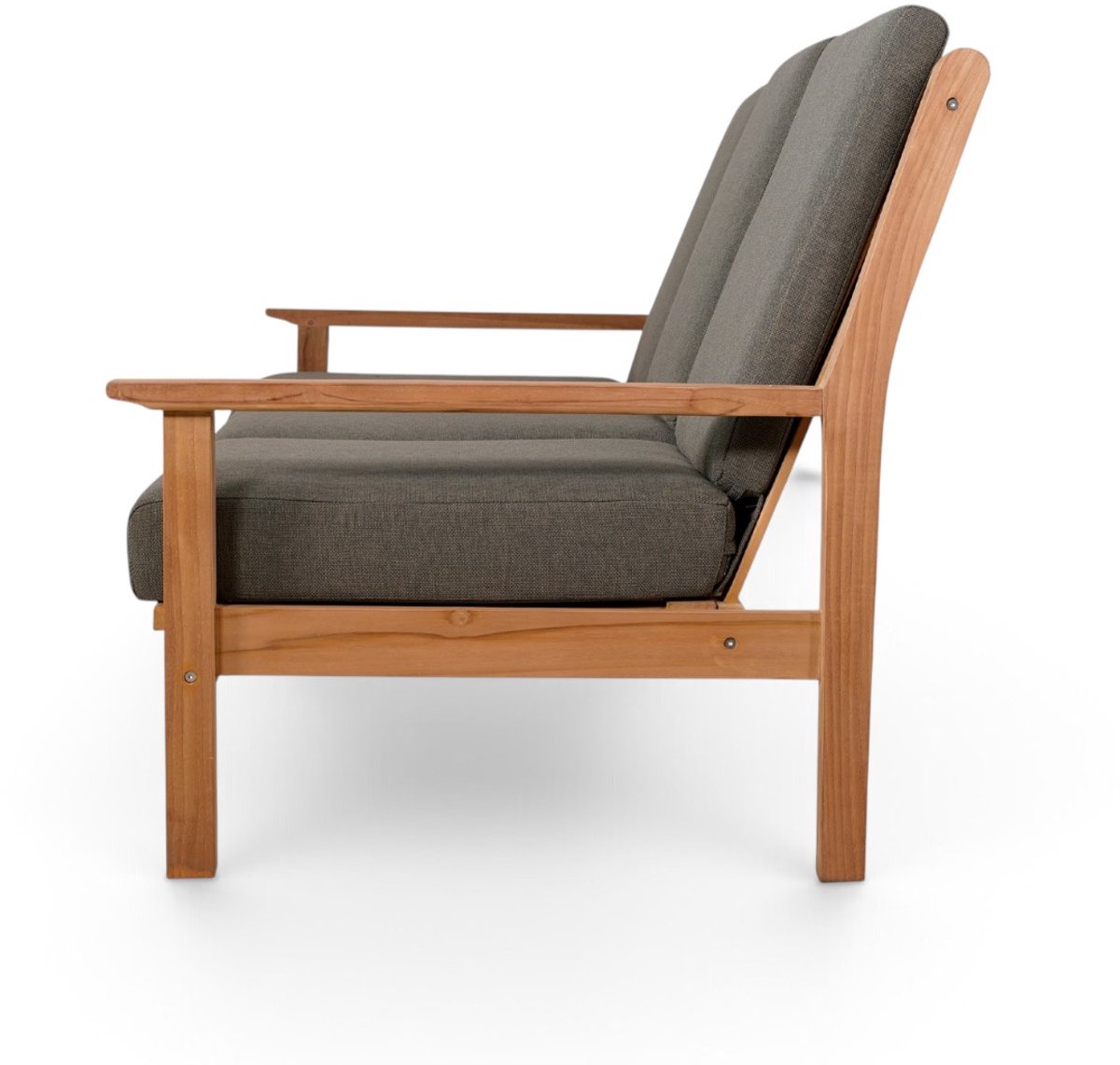 Lesli Living Loungebank Teak 124 cm incl. Kussen