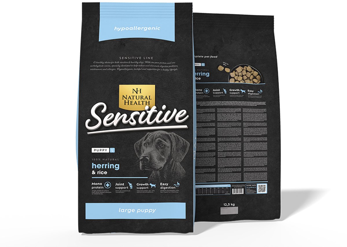 Natural Health Natural Health hondenvoer Puppy Large Bite Vis 12,5 kg - Hond