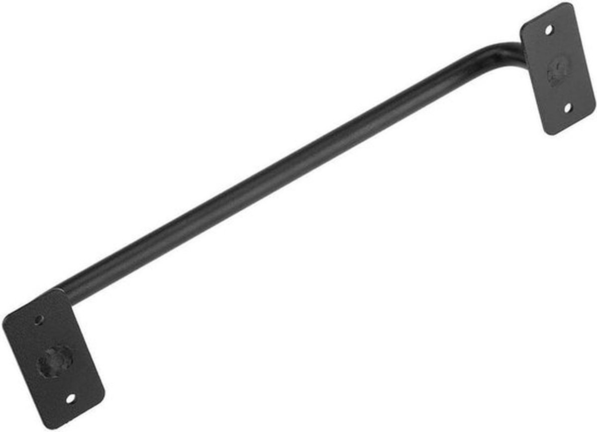 IJzeren deurklink in Amerikaanse landhuisstijl met retro uitstraling. Zwart metalen handvat voor schuurdeuren. Lang handvat - 75 characters.