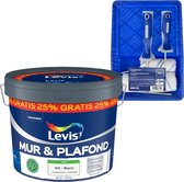 Levis - Mur & Plafond - Wit - 10 L + Gratis Levis Muurverfset