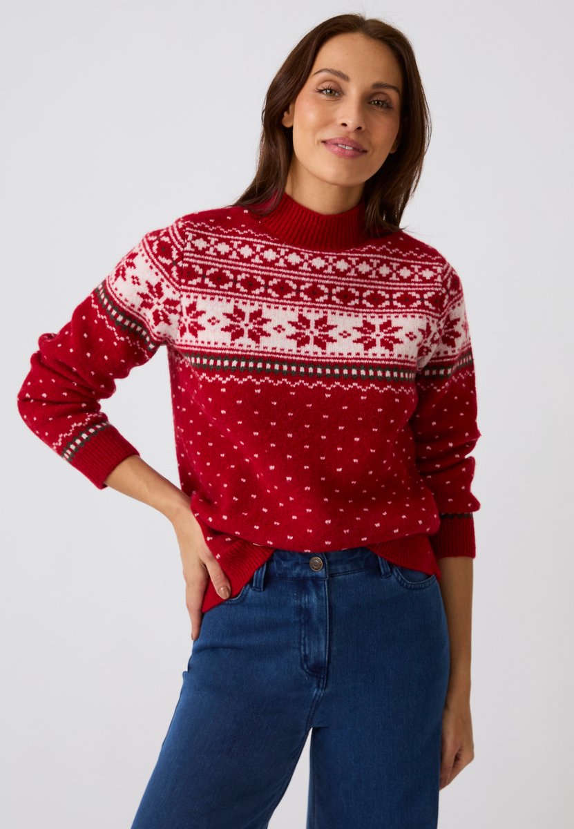 Damart - Dames kersttrui Thermolactyl - Dames - Rood - M