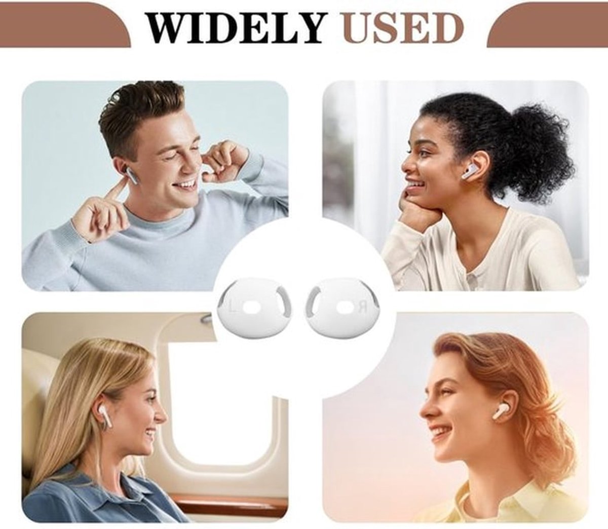 Premium Siliconen Vervangende Oordopjes voor AirPods 4