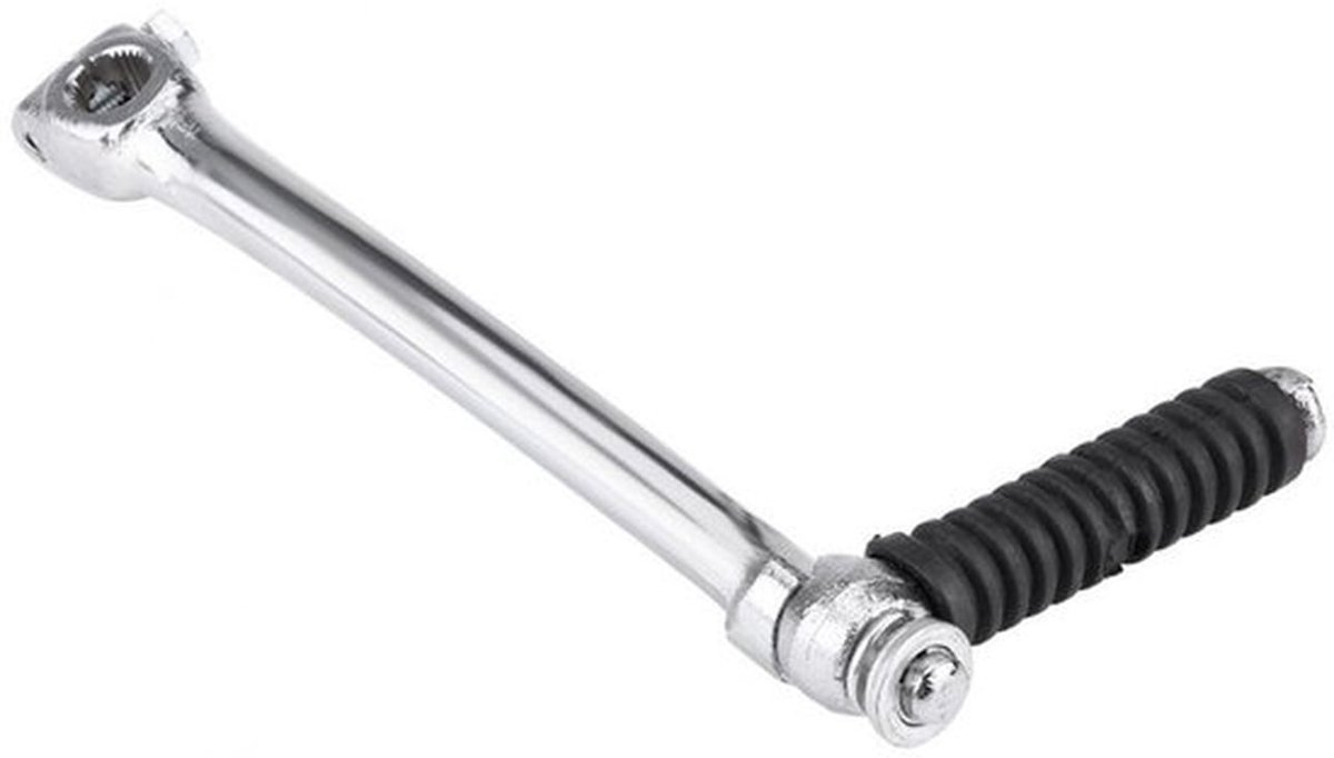 Kickstarter Hoogwaardige Roestvrij Stalen Starter Lever - Geschikt voor Off-Road Motoren - CNC Bewerkt - Lengte 196mm - Gewicht 333g - 13mm Montagegat - Startlevers