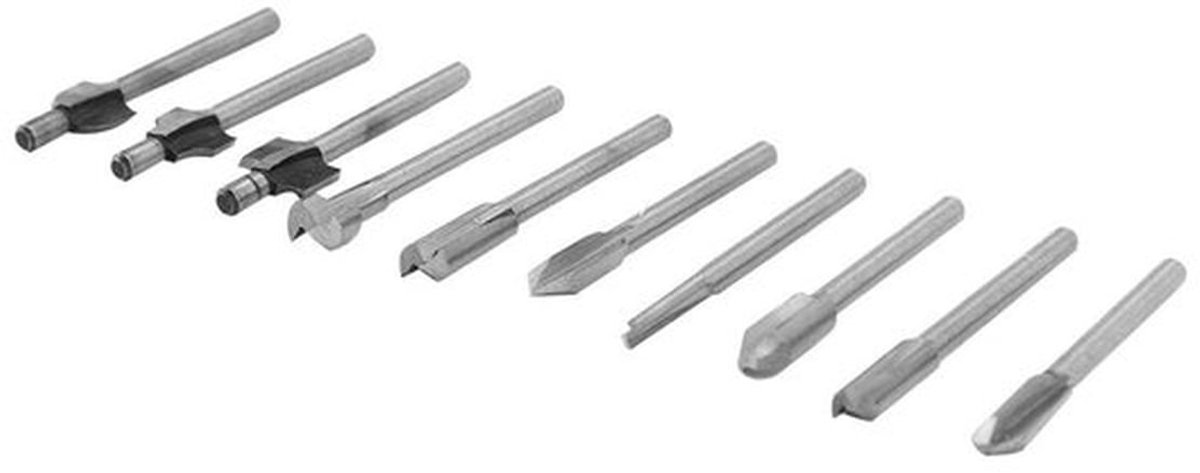 Boor Set - Frees Set voor Houtbewerking - 10 Stuks Mini Frezen - Geschikt voor PVC en Kunststof - Houtbewerking Boren Tool - Carving Boren