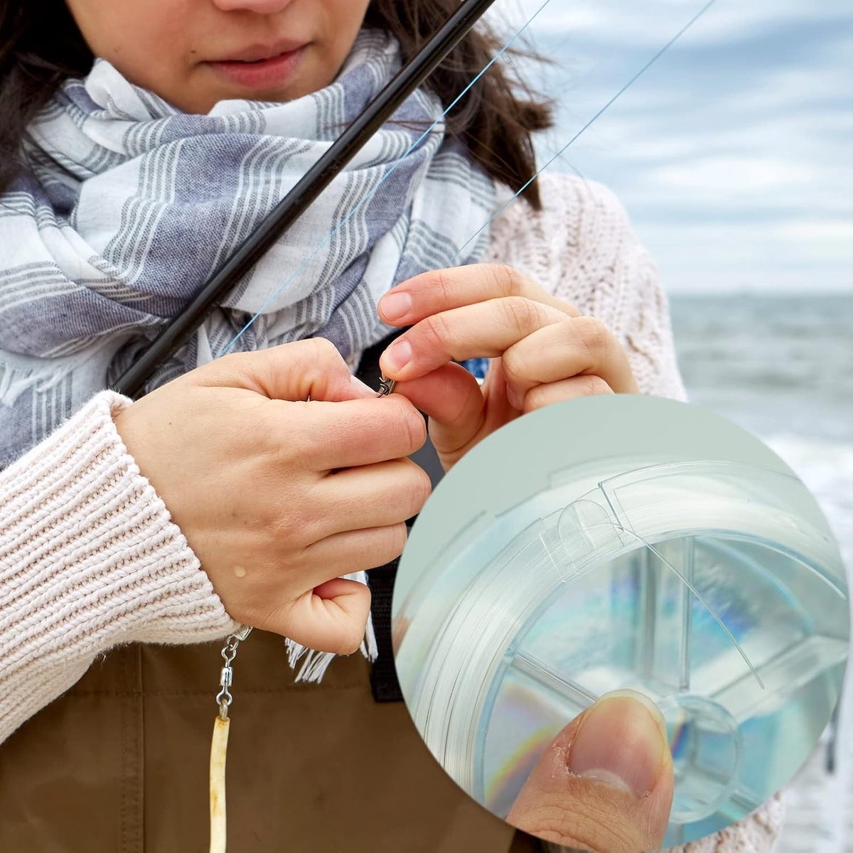 Vislijn - Transparant - 100 m - Monofilament Nylon - Voor Vissen en Knutselen