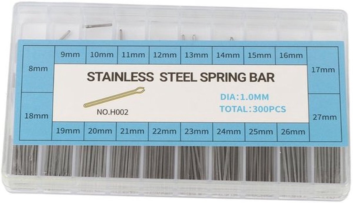 Splitpennen 1 mm - Horloge Onderdelen - Draagbare Splitpennen - Vervangen van Beschadigde Horlogeband - Ideale Oplossing voor Horlogeherstel - Stalen Verbinding - Horlogeonderdelen