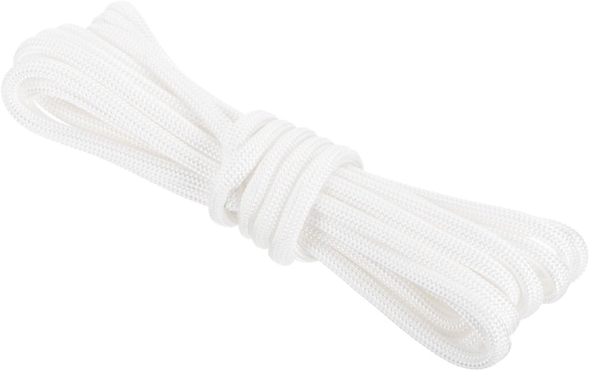 Paracord touw 3 meter dun nylon 7-strengs kern wit