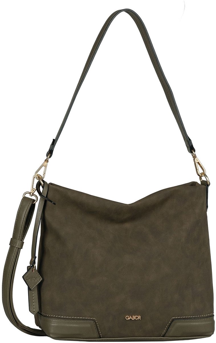 Gabor schoudertas Cira Hobo Bag Khaki olijfgroen