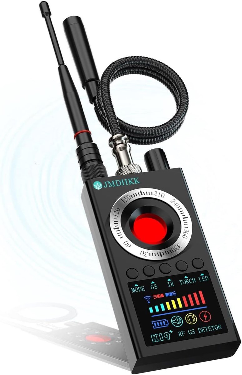 Verborgen camera detector - Zwart - Privacyapparaat met magnetische en draadloze signaaldetectie - Voor reizen, kantoor en auto