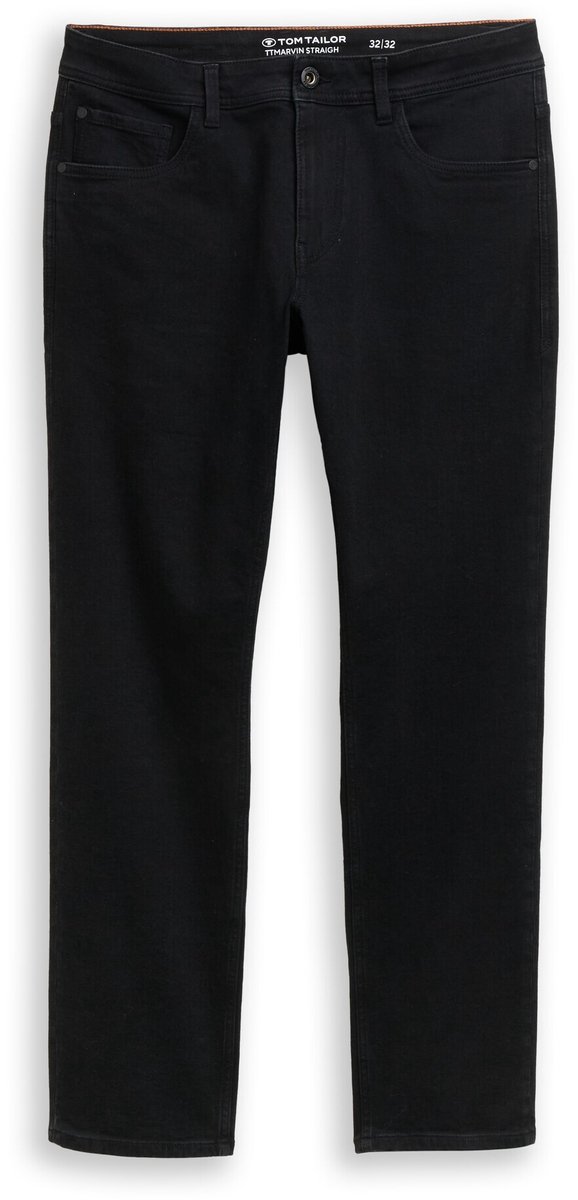 Tom Tailor - TTMARVIN STRAIGHT-jeans - Maat 30/32 - black denim