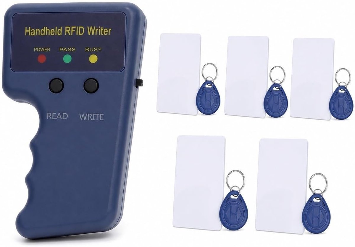 RFID Duplicator voor 125Khz Proximity Kaarten met 5 T5577 Sleutelhangers en 5 T5577 Kaarten voor Gemakkelijke Kopieën