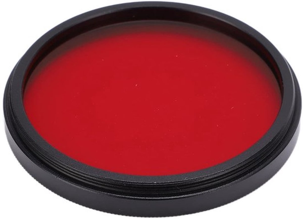 Cameralensfilter Waterdicht - Rode Full Colour Filter - 40,5 Mm/43 Mm/46 Mm/49 Mm - DSLR-camera Accessoire - Oliebestendig - Verbetert Rode Tinten - Lensfilter