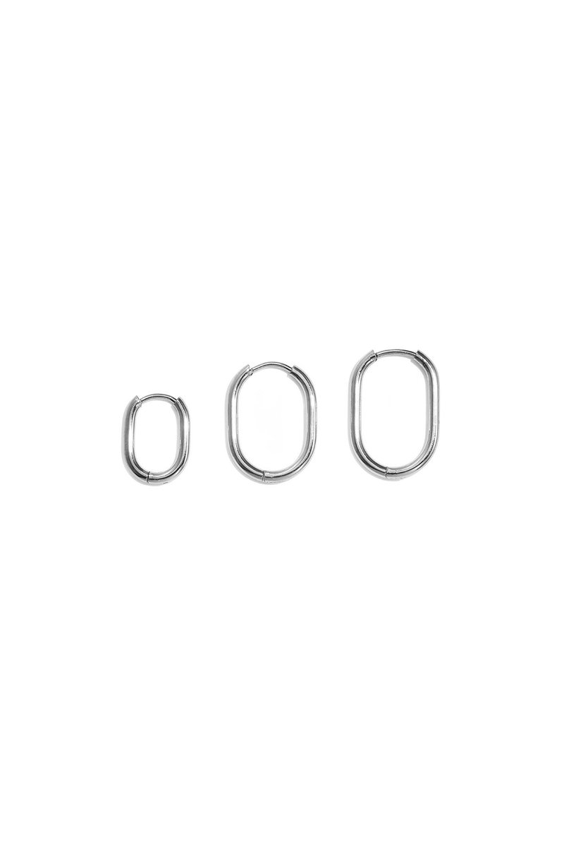 Vesper - Geometrische Oorbellen - Stainless Steel - - Goud
