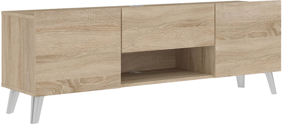 CALICOSY - Tv kast met 2 deuren en 1 lade 140x47x35cm