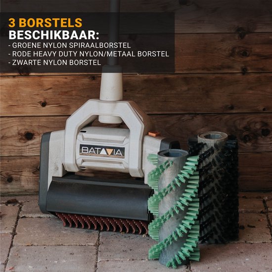 Batavia 1020W Schoonmaakborstel & terrasreiniger Maxxbrush® - Verwijdert onkruid, mos, algen, zand en ander hardnekkig vuil - Maxxseries van Batavia — afbeelding 3