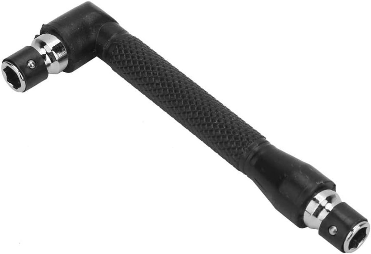 Dubbele Schroevendraaier - Dopsleutel Tool - Schroef Installatie - Dubbelzijdig Gebruik - 1/4 Inch - Zilver