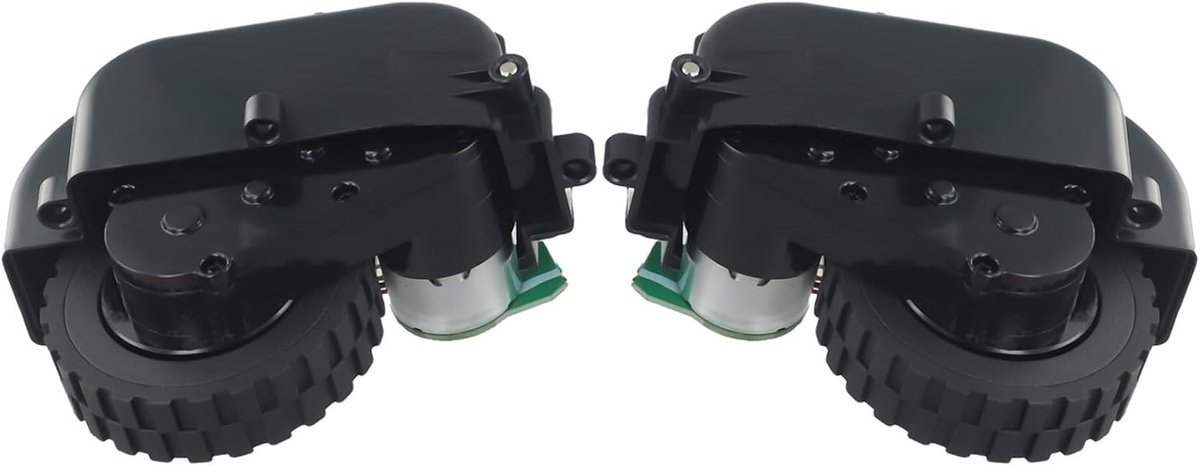 Stofzuiger Onderdelen - Robot Wielen - Herstel Beweging - Precieze Compatibiliteit - 10 x 7 x 4 cm - Zwart