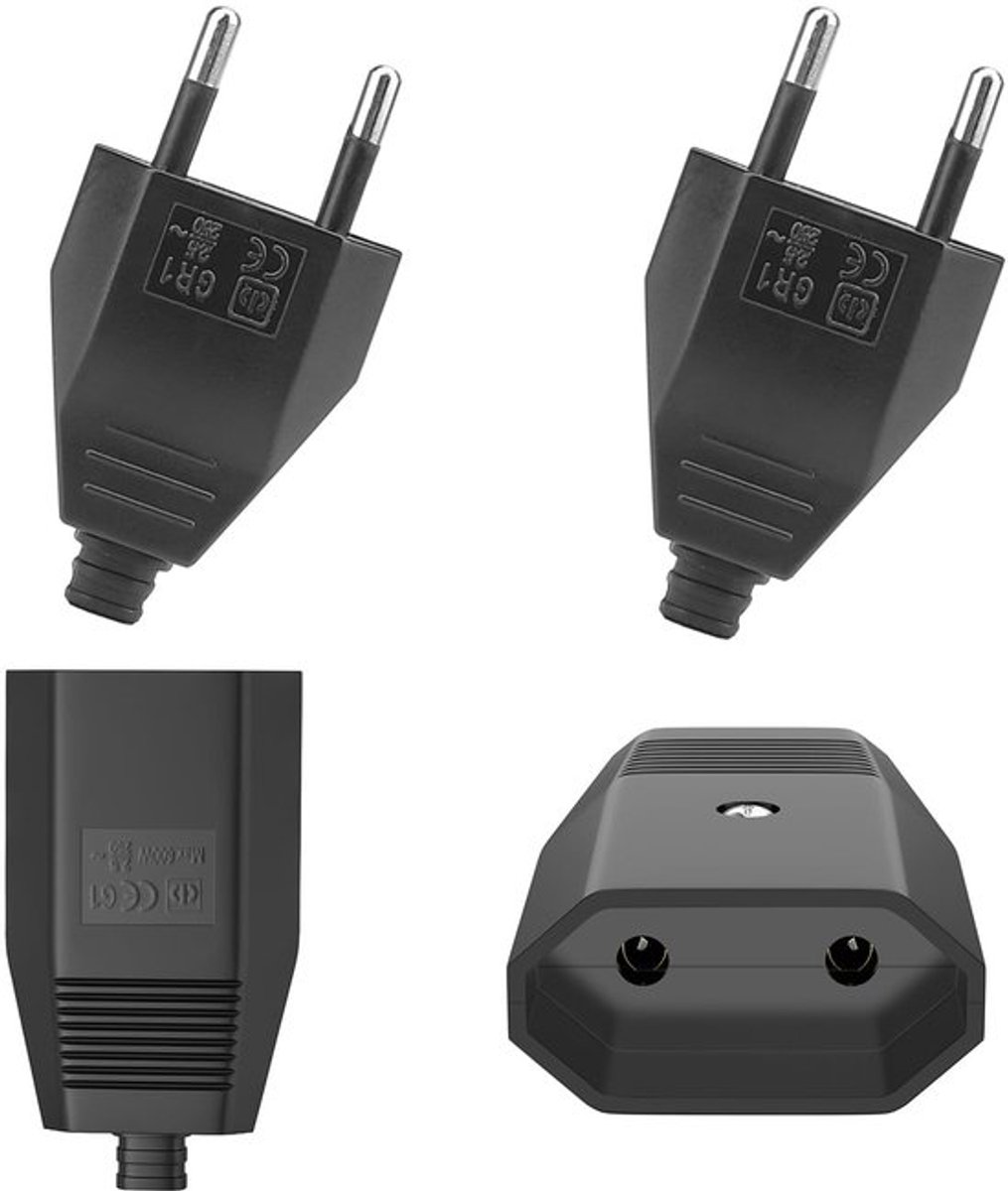 MTTProducts - Euro plug flat - Schuko stekker - Veilig en betrouwbaar - 4 stuks