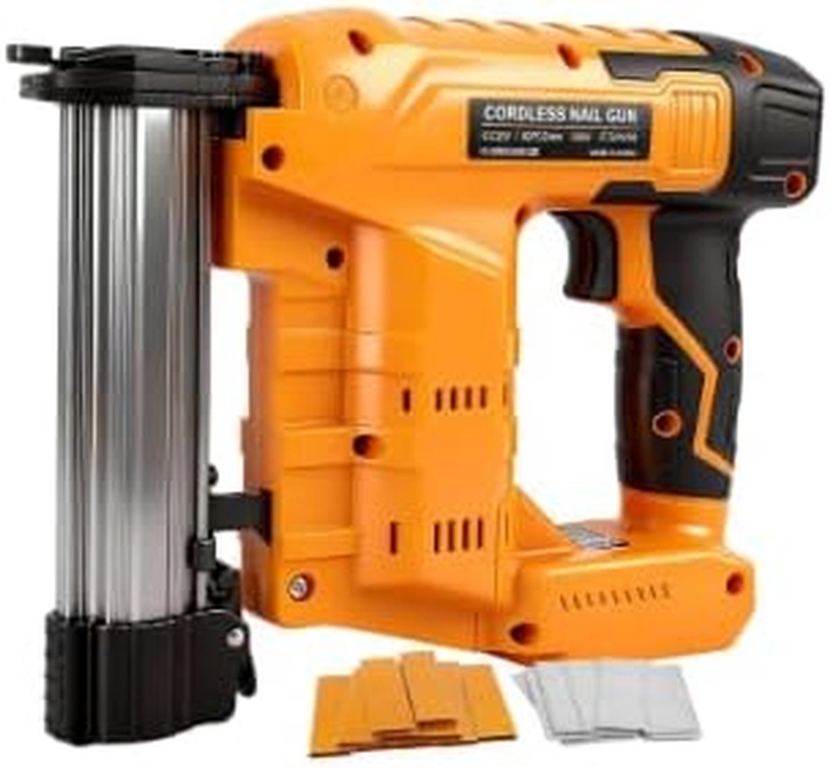 Accu Nietmachine - Elektrische Tacker - Hout Bewerken - 2-in-1 Functie - 21 Volt - Zwart