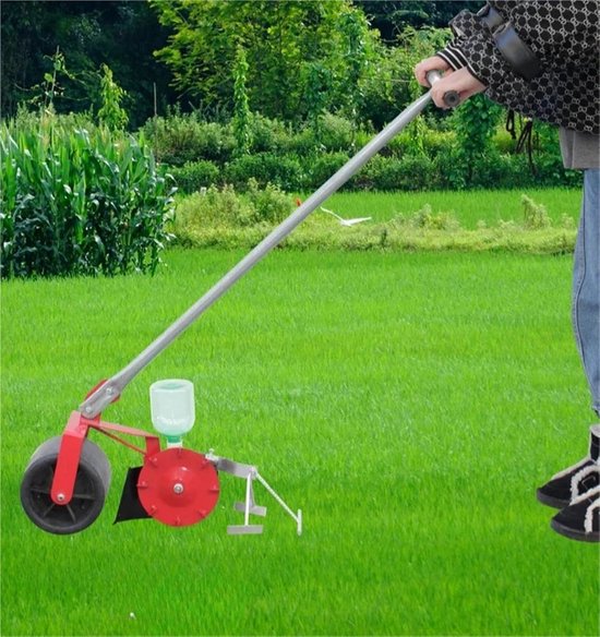 Zaaimachine Tuin - Zaaihulp - Planten Zaaien - Hand Duw Trek - 1500 Gram - Groen — afbeelding 4
