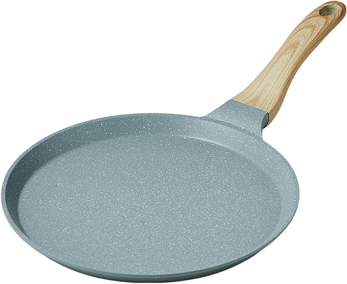 Pannenkoekenpan - Koekenpan Ei - Ontbijt Bakken - Non-stick Coating - 20cm - Zwart