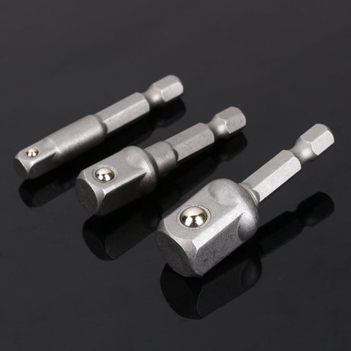 Impact Socket Adapter Set van Dailygoody - 3 stuks - Hex