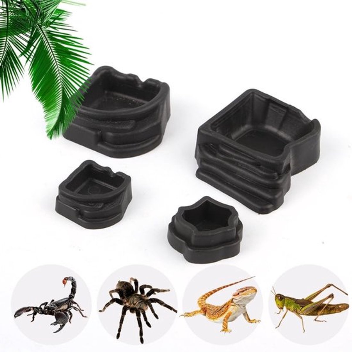 Allecto - Tarantula Micro Water Bowl - Reptielen-waterschaal - Mini hars schotel