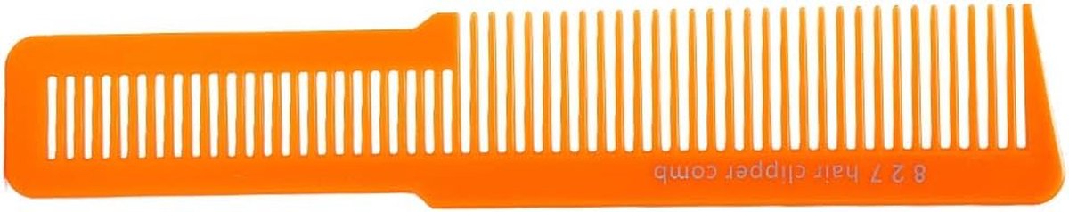 Haarkam Kapper - Barbier Kam - Haar Knippen - Anti-statisch Materiaal - 24 x 7 cm - Oranje
