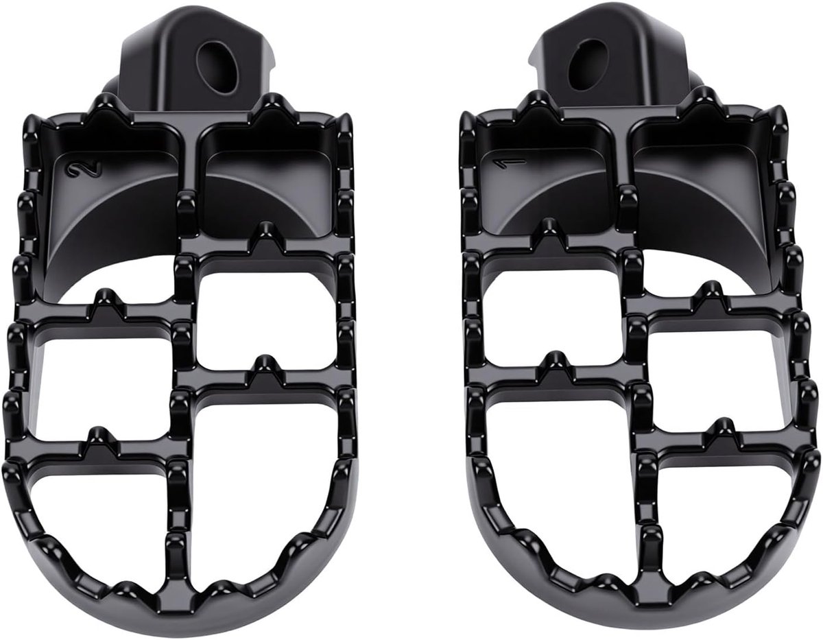 Voetsteunen Motorfiets - Motorsteunen Voet - Offroad Rijden - Breder Platform - 2 stuks - Aluminium