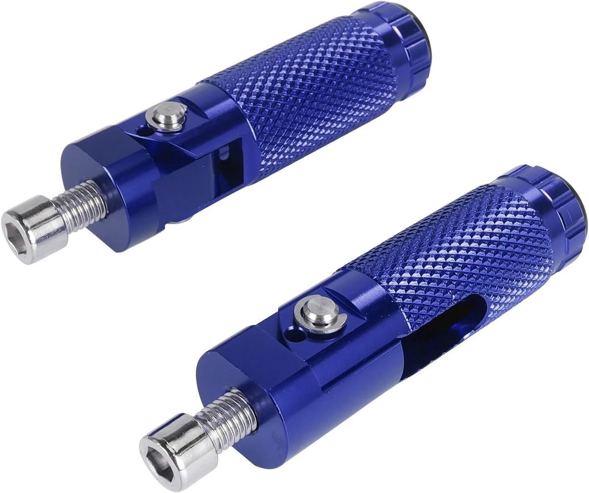 Voetsteunen Motorfiets - Achterpedalen Set - Verbeter Rijcomfort - Antislip Aluminium - Universele M8 - Zwart