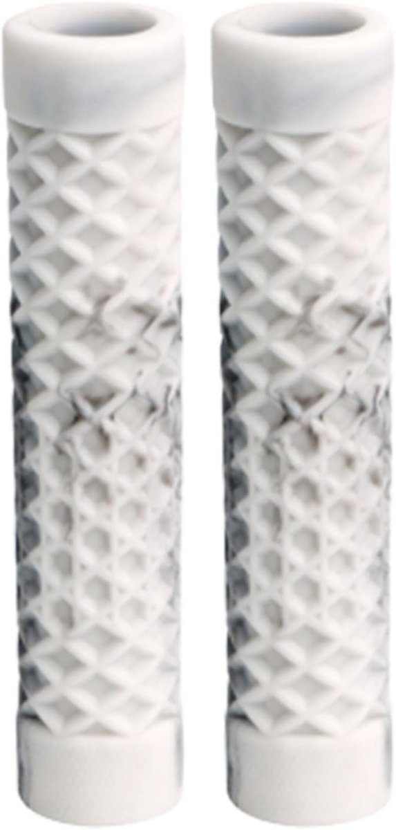 Fietshandvatten 4-pack - Stuurgrepen TPE - Comfortabel Fietsen - Antislip Schokabsorberend - 21-22.2 mm - Zwart Wit