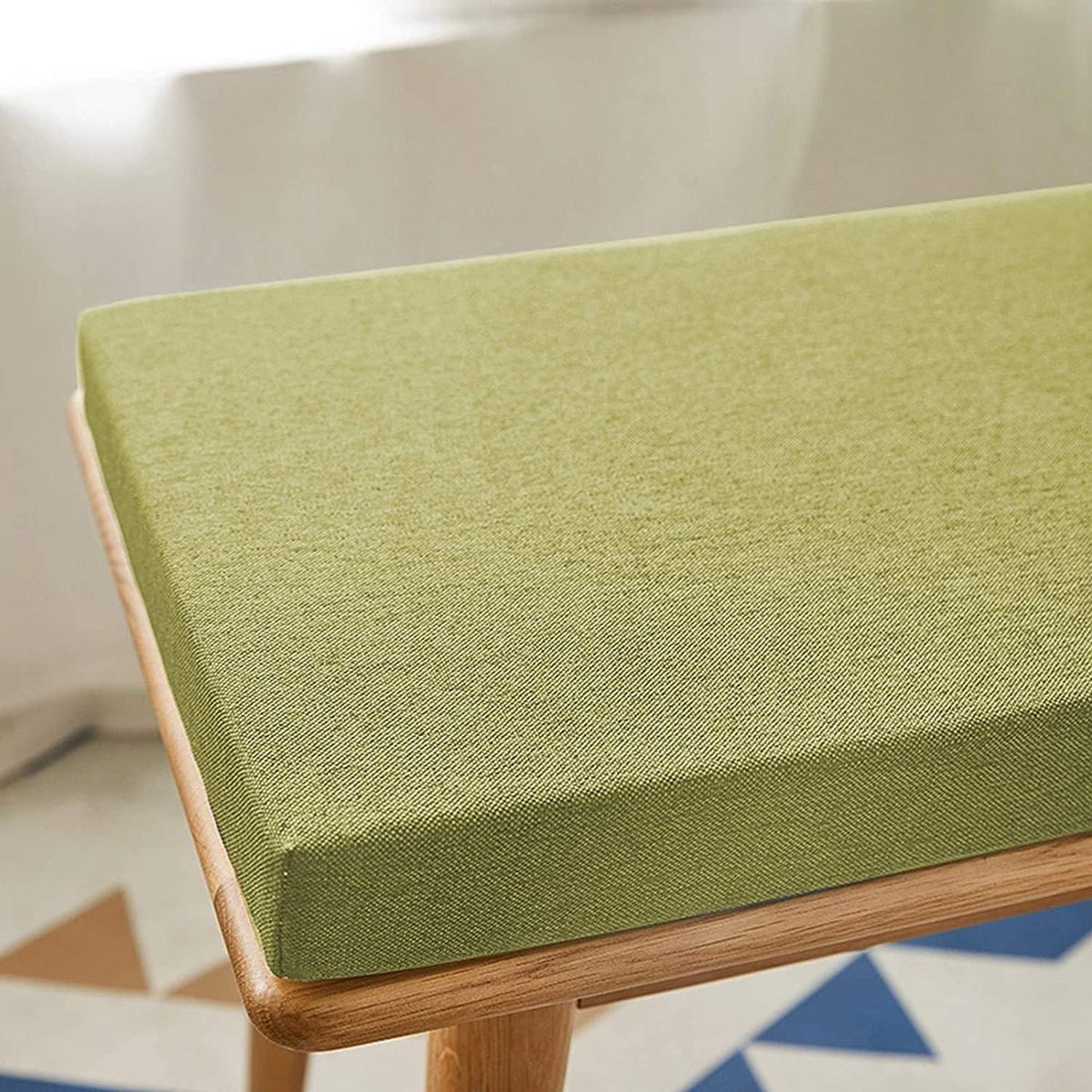 Tuinbankkussen - Zitkussen Bank - Comfortabel Zitten - Antislip Onderkant - 150 cm - Groen