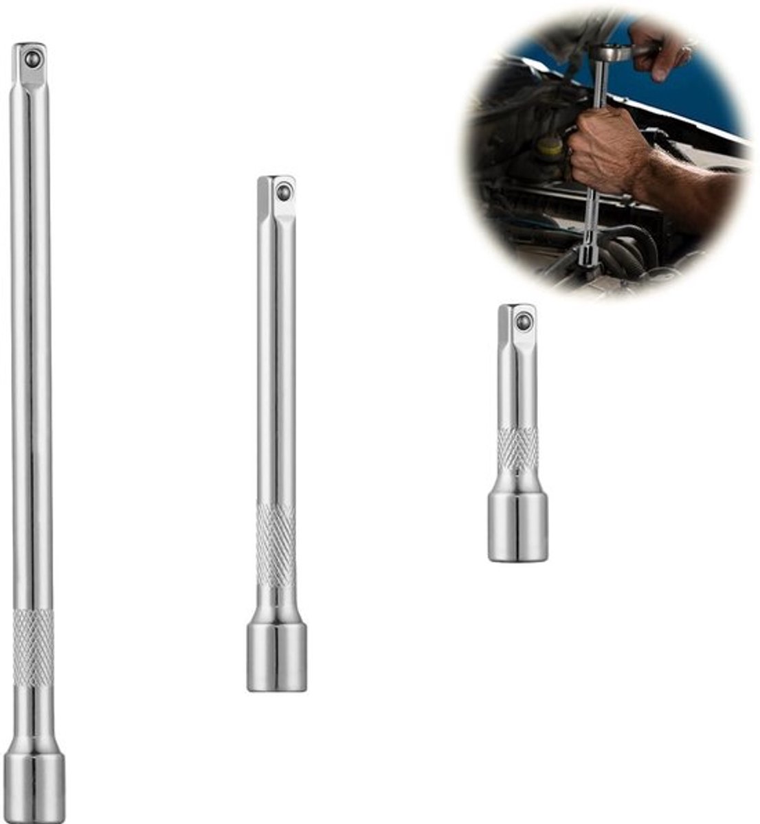 Virtubuy - 3/8 inch verlengstuk multifunctiesocket
