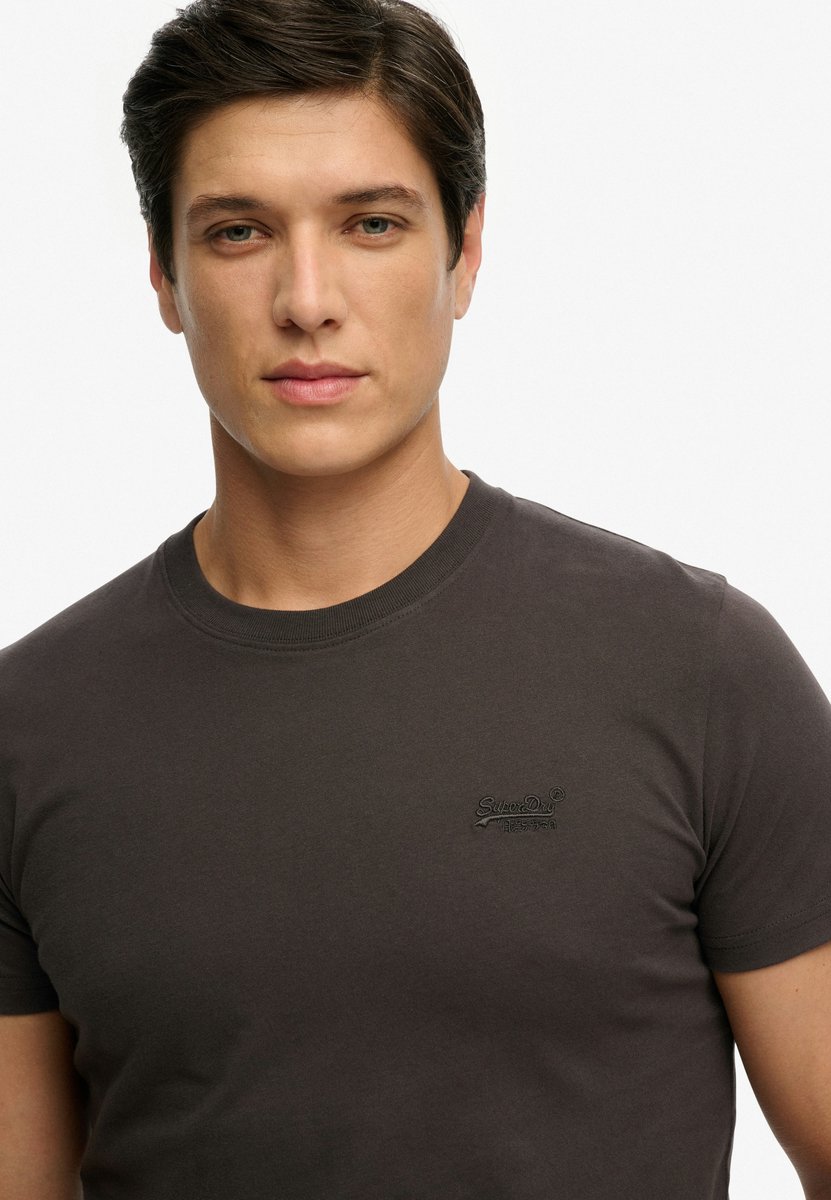 Superdry Organic Cotton Essential Logo T-shirt Heren T-shirts Zwart
