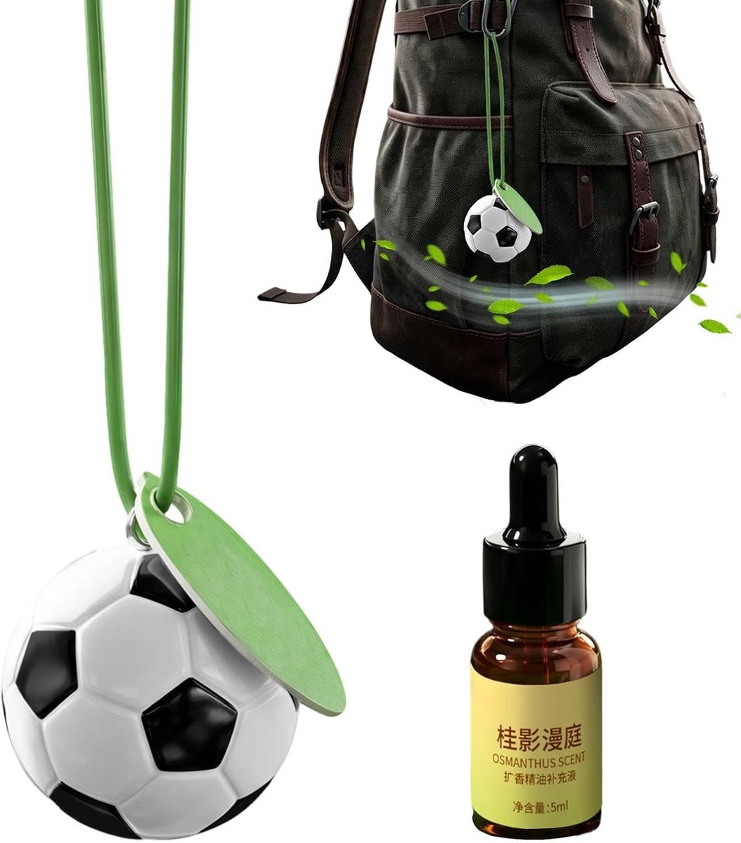 Auto Luchtverfrisser - Geurhanger Auto - Interieur Opfrissen - Voetbal Thema Design - 8x8x4.2 cm - Niet gespecificeerd